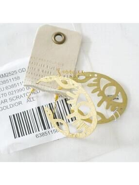 Anthropologie Spirit Eye Hoop Earrings